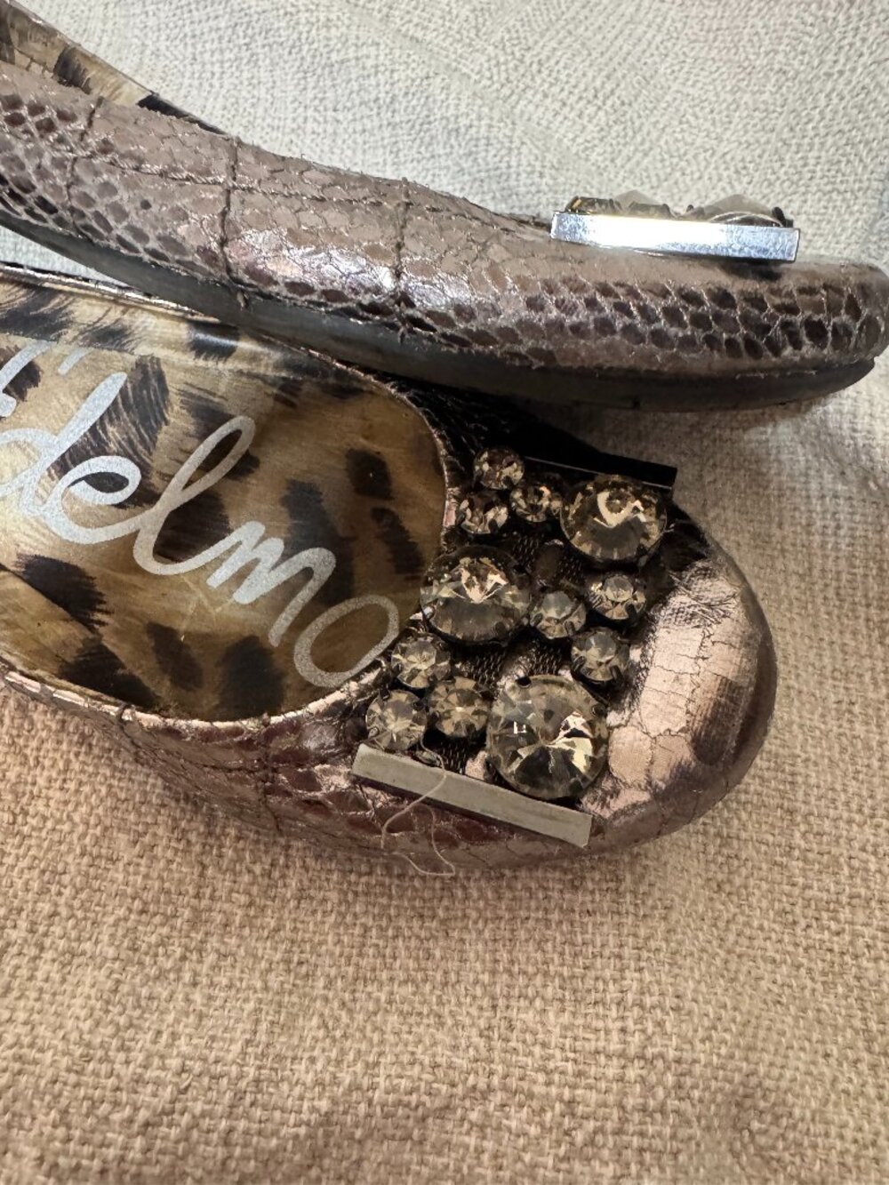 Sam Edelman Ballet Flats with Jewel Accents